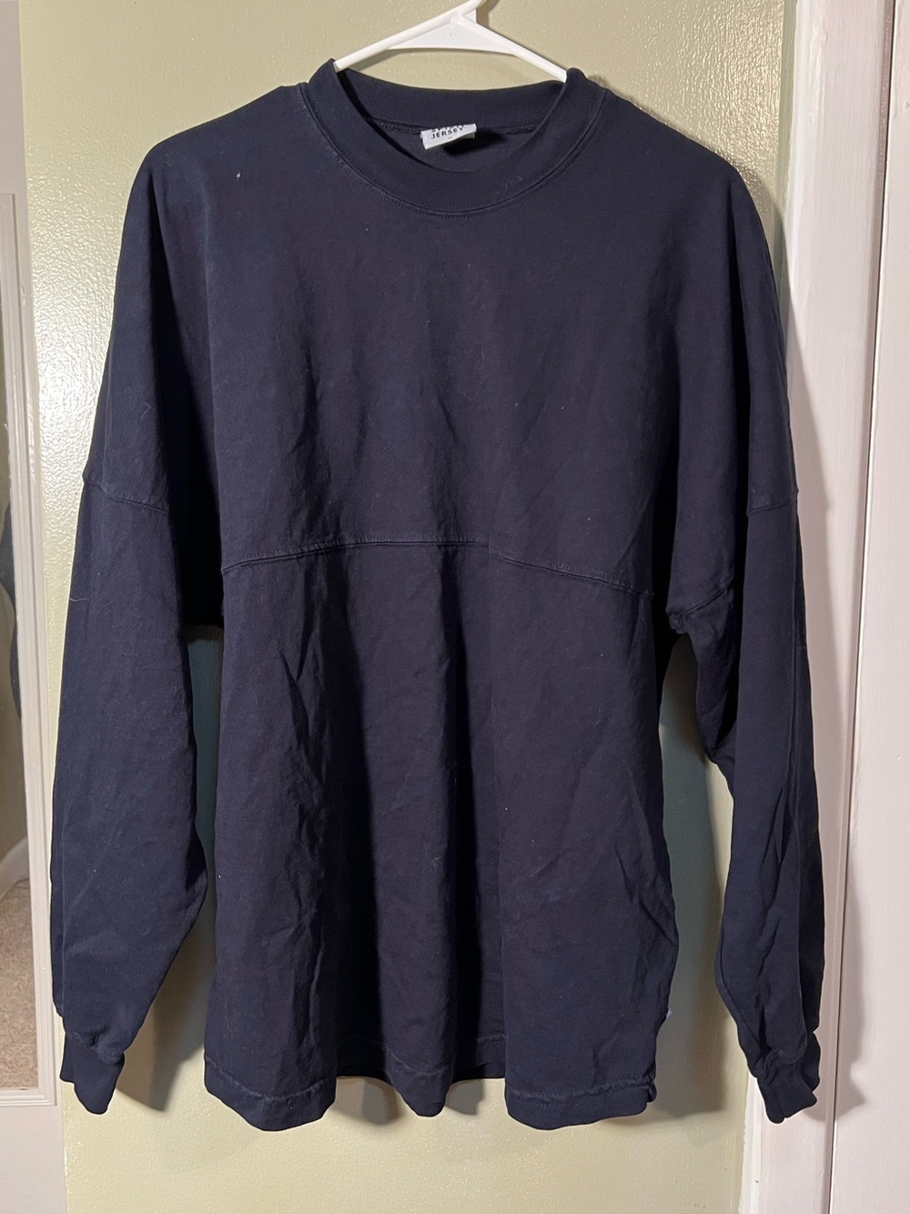 Spirit Jersey Unisex Size Medium Long Sleeve T-Shirt Navy Blue Orange Denver CO - Picture 2 of 10